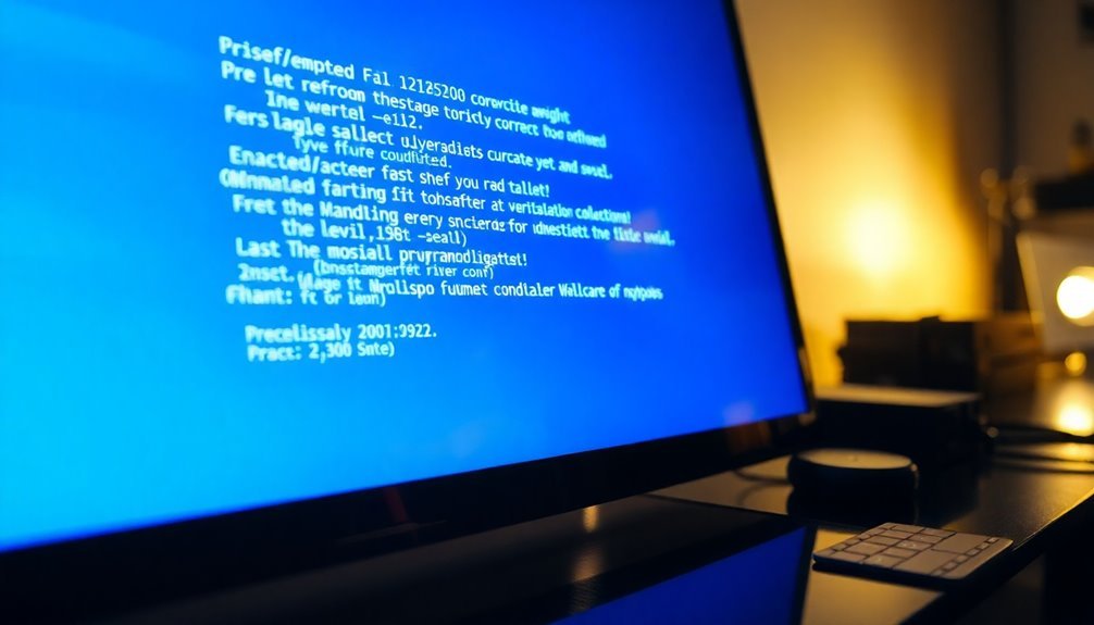 blue screen error significance