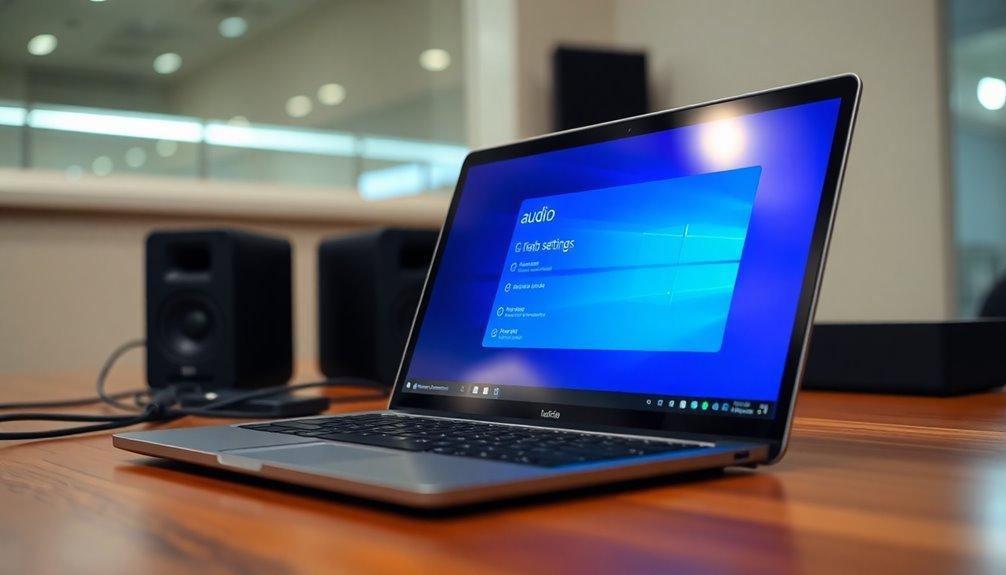 check default audio settings