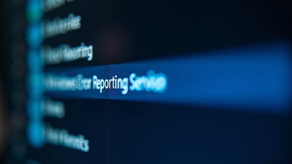 configuring windows error reporting