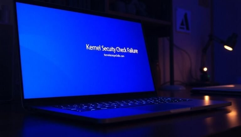 fix bsod kernel error