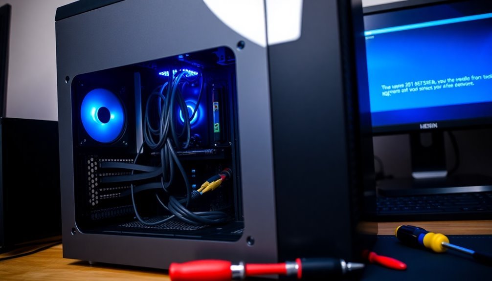 hardware issues causing boot failure