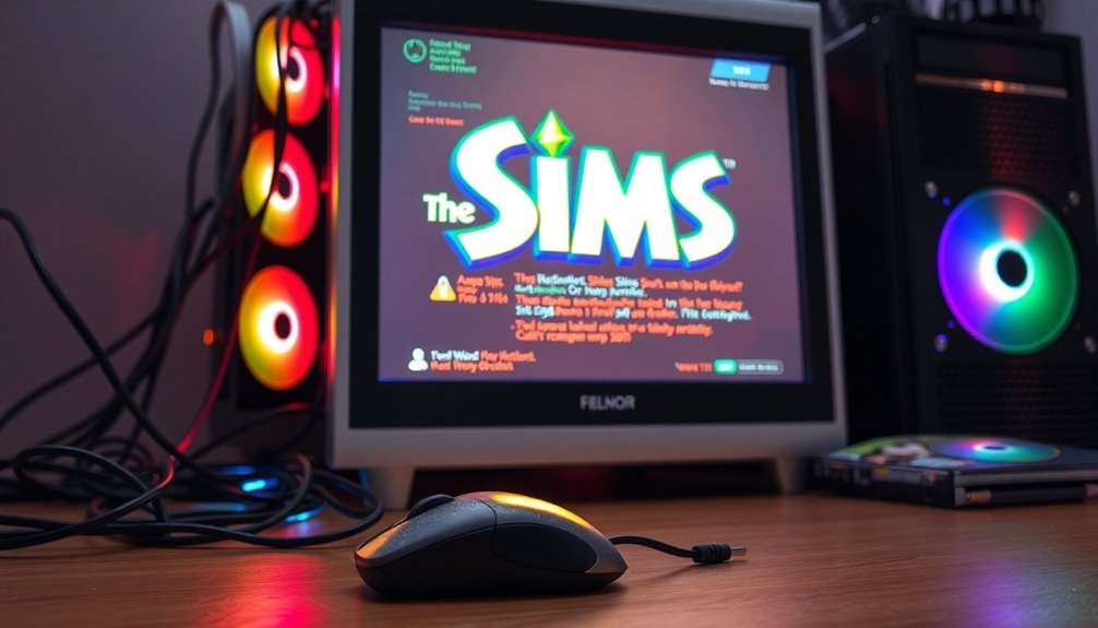 sims 1 launch issues