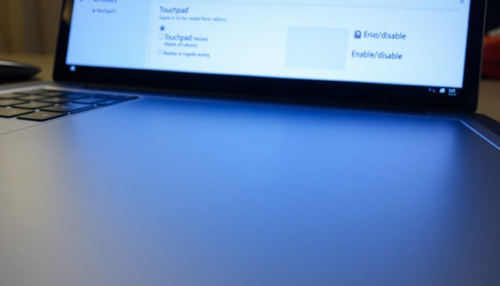 touchpad settings and customization
