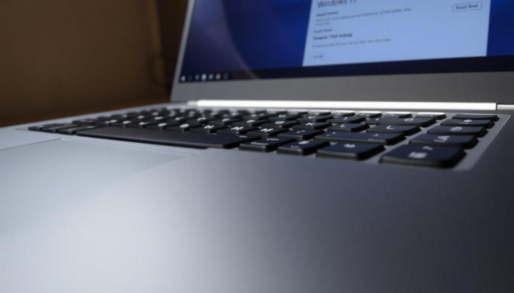 verify touchpad settings access